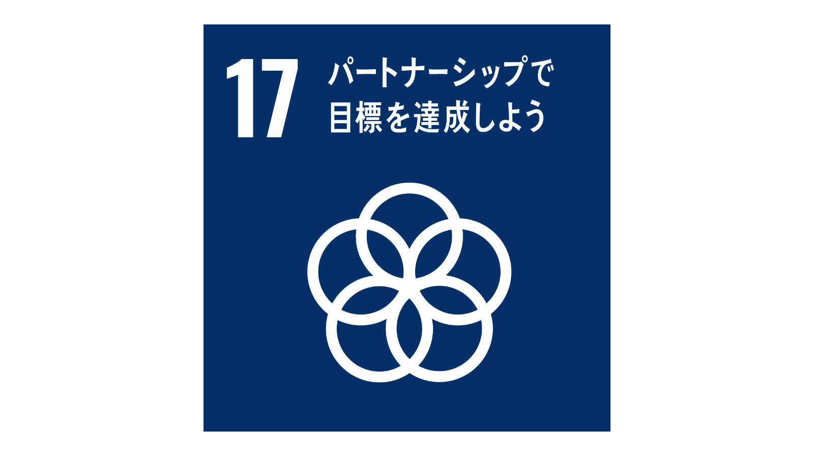 SDGs「17の目標アイコン（No.17）」