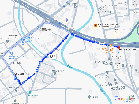『宮ヶ谷塔東』バス停地図